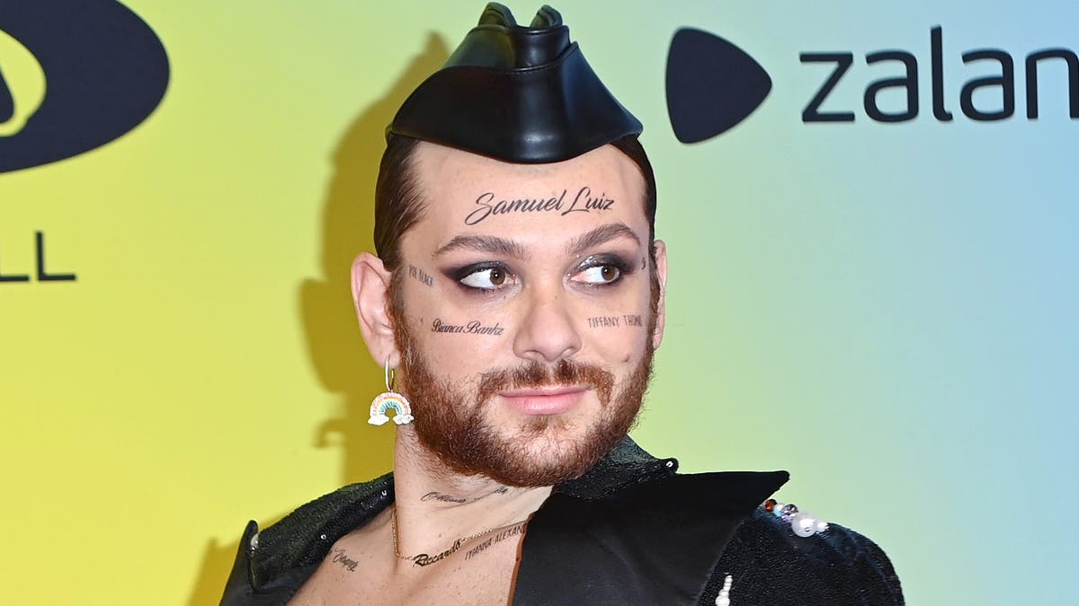 BUDAPEST, HUNGARY - NOVEMBER 14: Riccardo Simonetti attends the MTV EMAs 2021 at the Papp Laszlo Budapest Sports Arena on November 14, 2021 in Budapest, Hungary. (Photo by Kate Green/Getty Images for MTV)