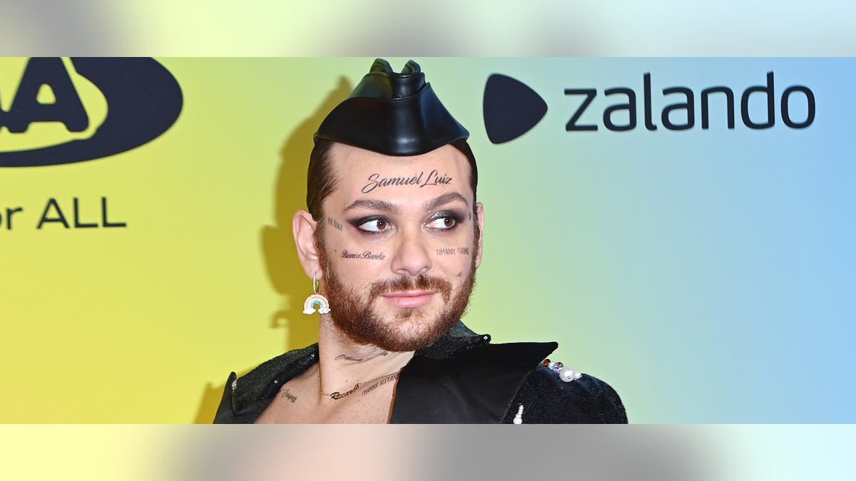 BUDAPEST, HUNGARY - NOVEMBER 14: Riccardo Simonetti attends the MTV EMAs 2021 at the Papp Laszlo Budapest Sports Arena on November 14, 2021 in Budapest, Hungary. (Photo by Kate Green/Getty Images for MTV)