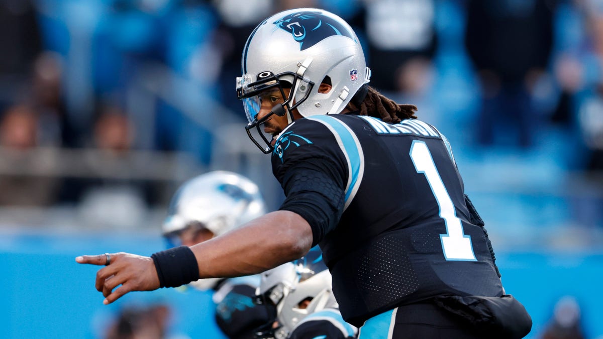 Cam Newton against the Falcons