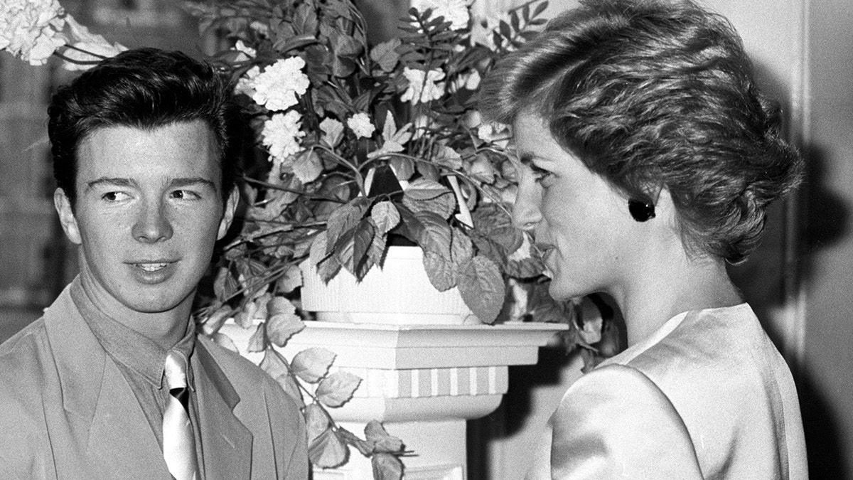 Rick Astley and Princess Diana