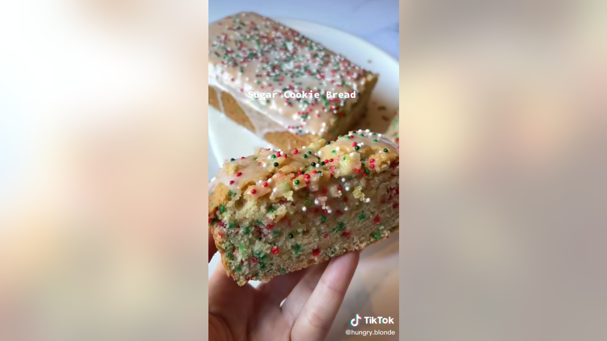 Gracie Gordon from the food and wellness lifestyle blog Hungry Blonde shared her ‘Sugar Cookie Bread’ recipe with Fox News Digital.