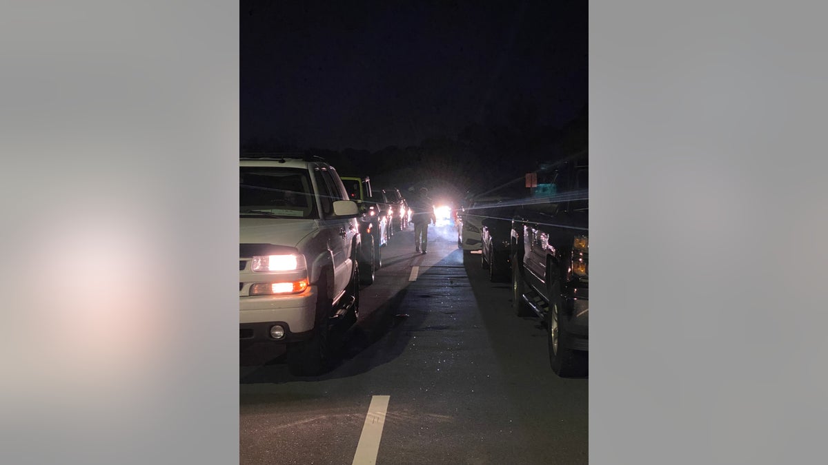 Hundreds of cars lined up outside Fort Benning Thursday, waiting to be let inside at midnight so the families can pick up their soldiers for holiday block leave.