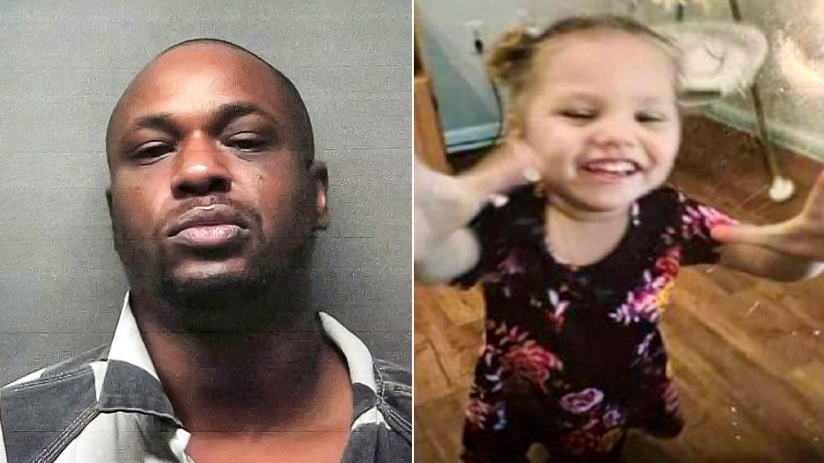 Jeremy Williams, left, is accused of capital murder in the asphyxiation death of 5-year-old Kamarie Holland. (Russell County Sheriff's Office/Columbus Police Department)