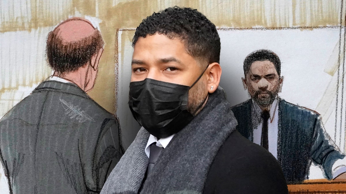 Actor Jussie Smollett departs the Leighton Criminal Courthouse after day six of his trial in Chicago. 