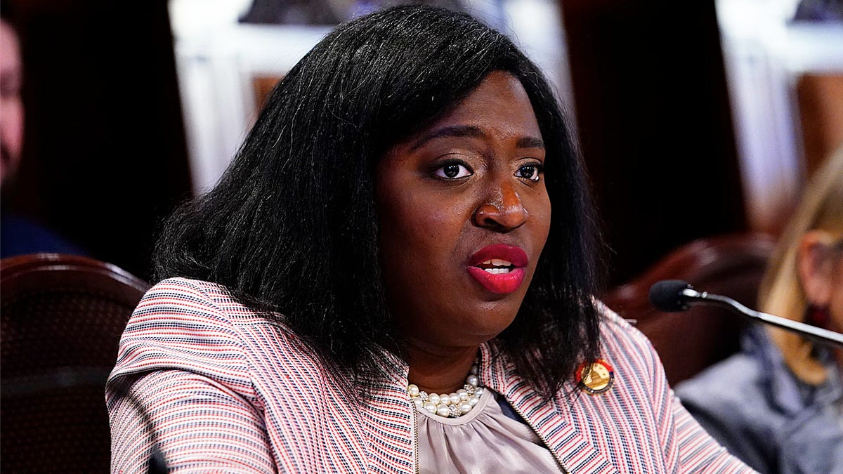 Pennsylvania House Minority Leader Joanna McClinton, a Democrat, said in October that the best path for Democrats to take back the chamber was via "redistricting." (AP Photo/Matt Rourke)