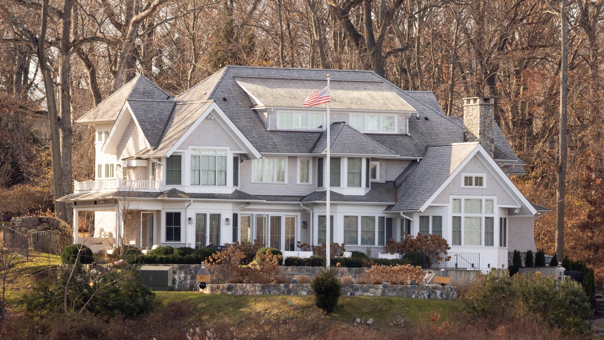 Former CNN producer John Griffin's home in Wilson Point gated community of Norwalk, Connecticut.