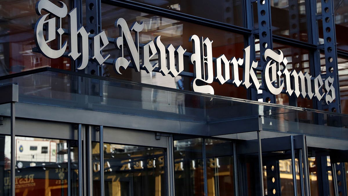New York Times facade
