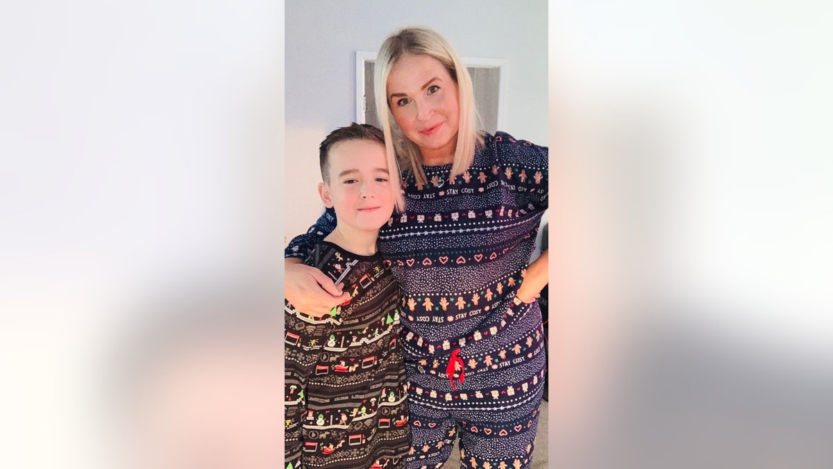 Natalie Carter and her son Liam, from Birmingham, UK 