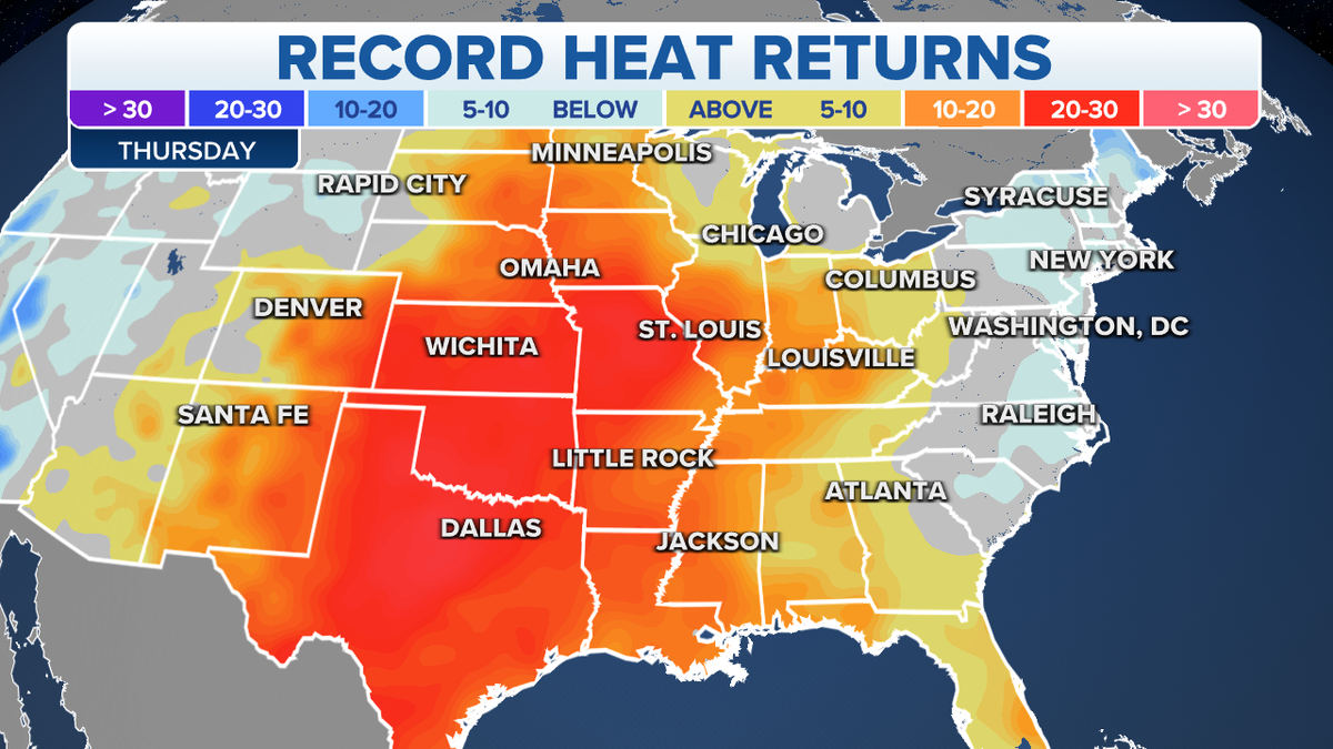 Record heat for the U.S.
