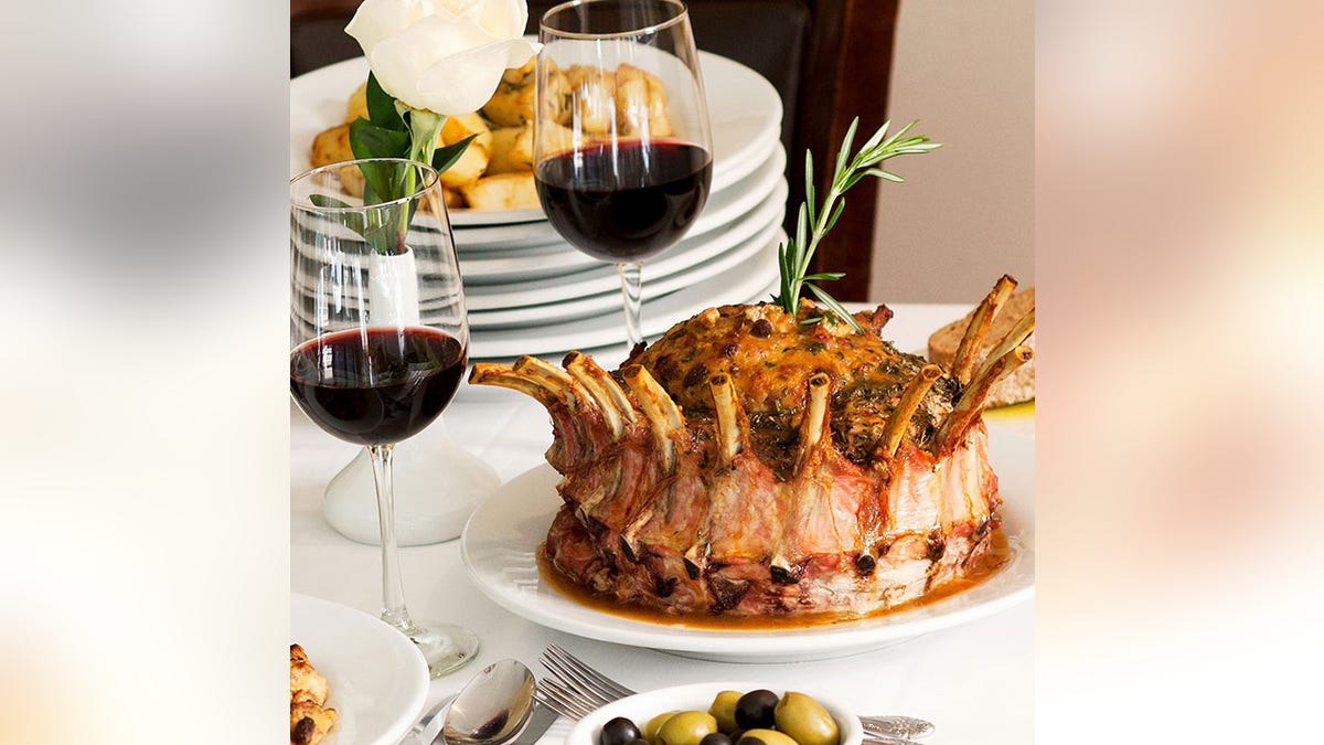 Sal’s Famous Crown Roast of Pork with Stuffing from 笔补迟蝉测’蝉 Italian Family Cookbook