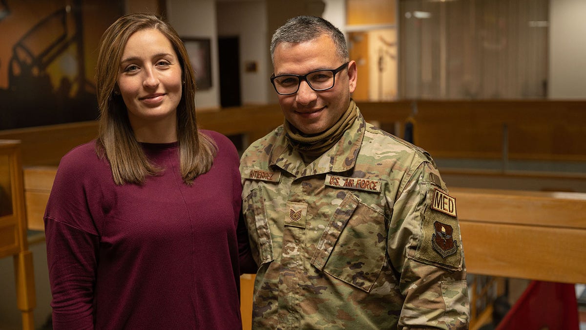 TSgt Salvador Gutierrez and his wife Eden Gutierrez have fostered 7 teens over the course of the last 2 years. (SrA Cameron Schultz/Courtesy of the U.S. Air Force)