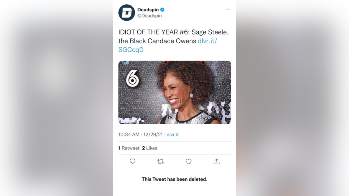 Deleted Deadspin Tweet
