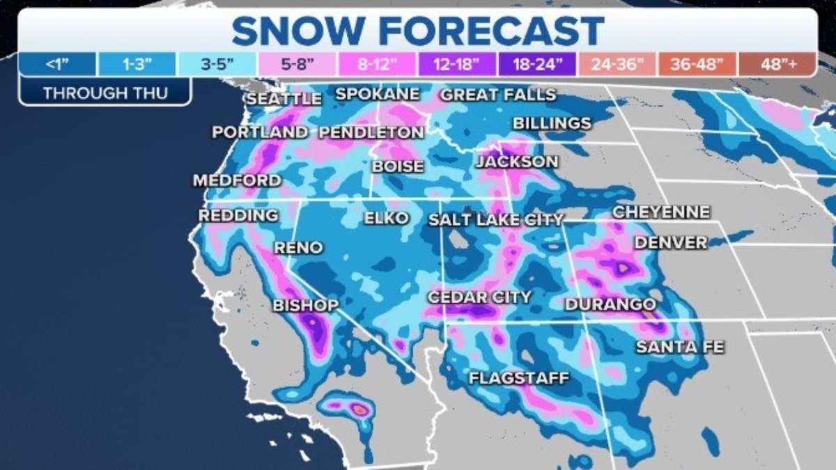 Western snow forecast