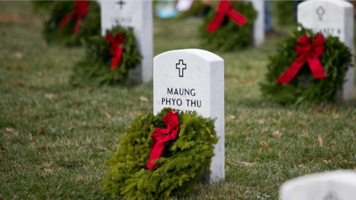 Wreaths at Arlington National Cemetery