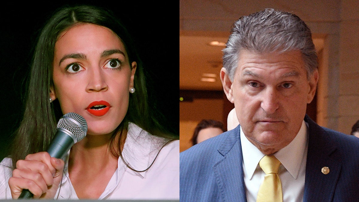 Alexandria Ocasio-Cortez and Joe Manchin