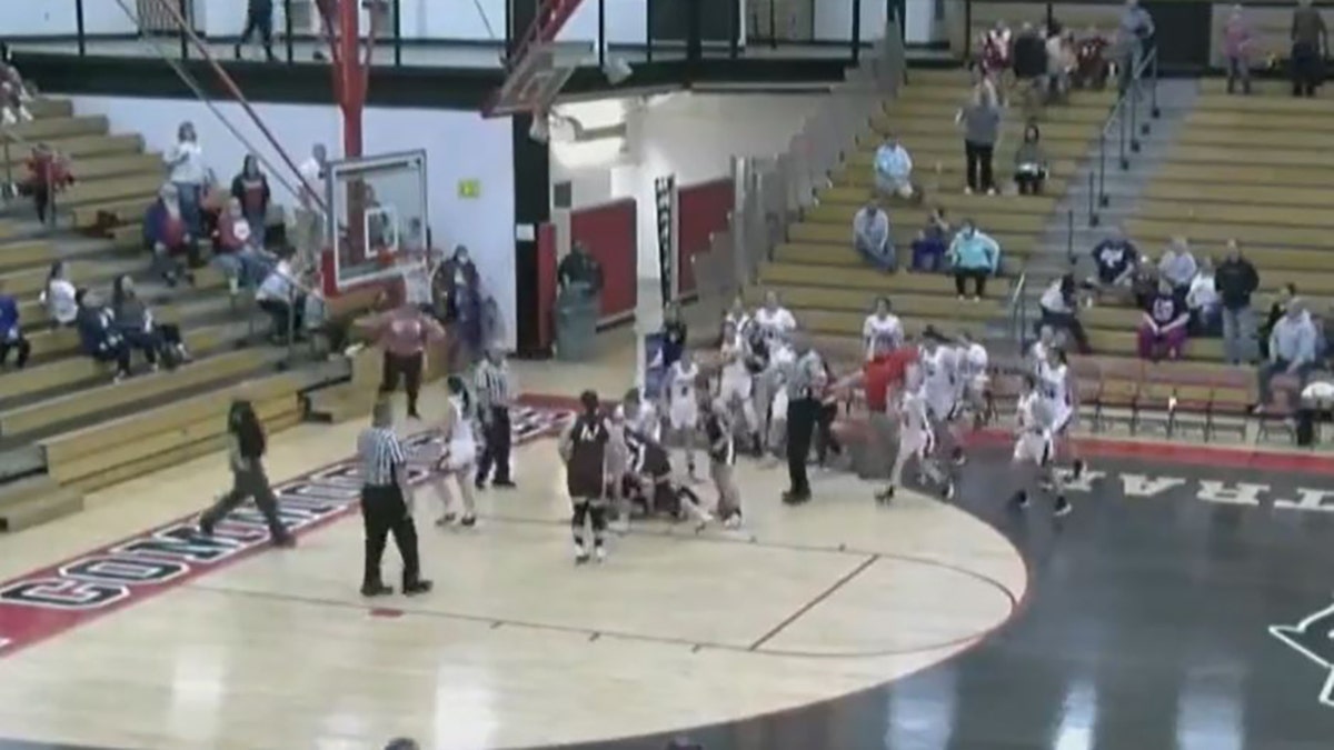 Video emerged that showed a fight break out during a girls’ basketball game between Perry County and Owsley County. (Perry County Central Athletics)
