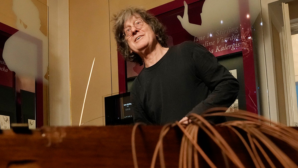 Texas-born expert on historic pianos, Paul McNulty, renovates the last piano that Frederic Chopin played and composed on, at the Chopin museum in Warsaw, Poland, on Thursday, Dec. 9, 2021. 