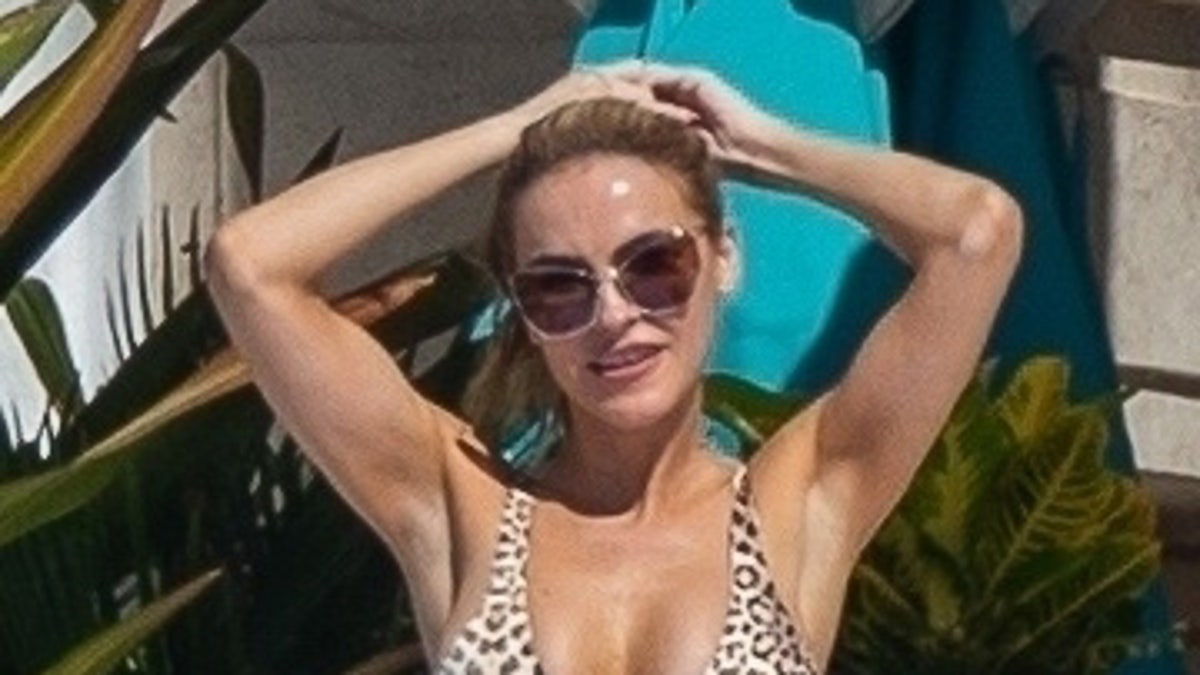 Chrishell Stause wows in leopard print bikini during Mexican