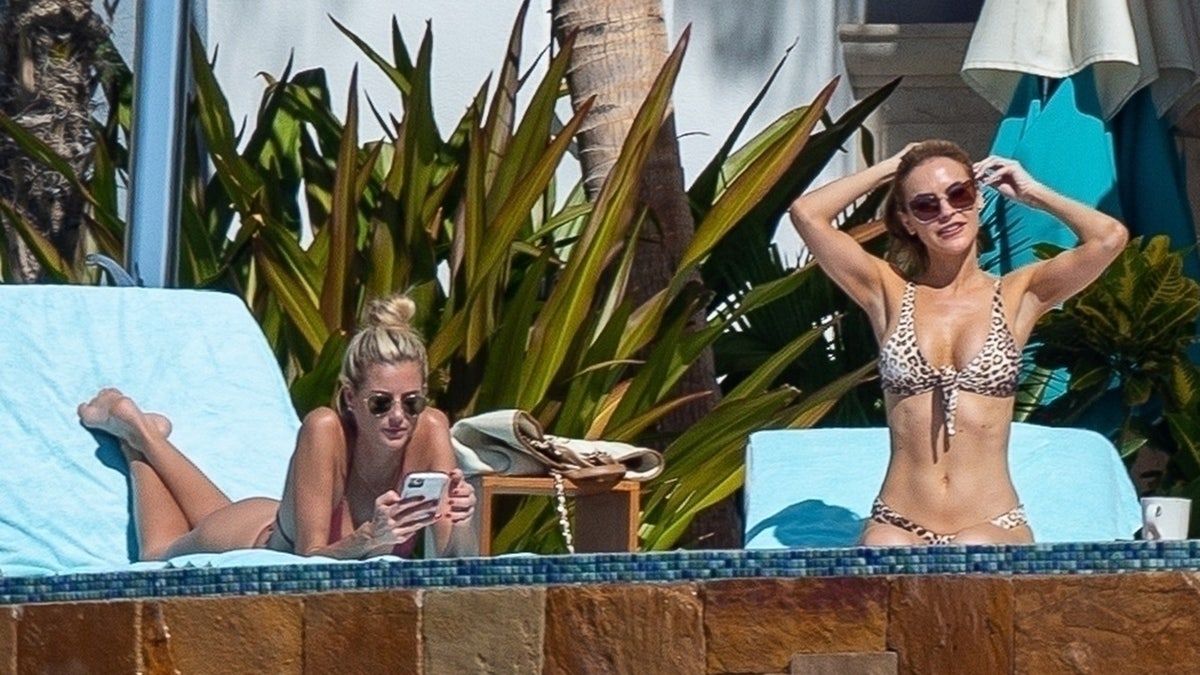 Chrishell Stause was joined by her ‘Selling Sunset’ co-star Emma Hernan. The two dazzled in bikinis.
