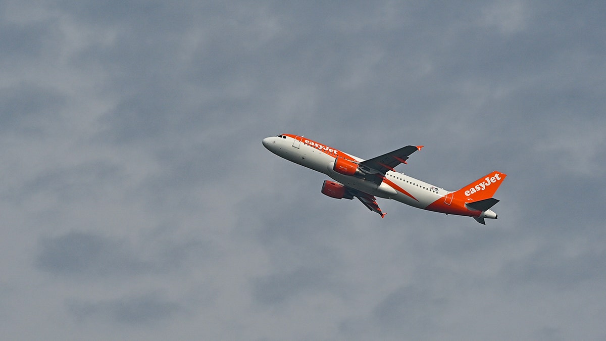 A passenger aircraft of the airline easyJet takes off from Berlin.