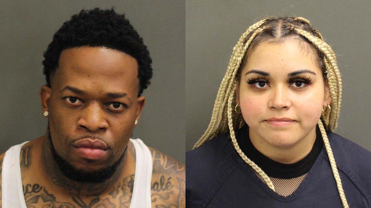 Terryus Jorelle Baker and Elizabeth Chavez were arrested following an incident at a Florida Christmas parade. 