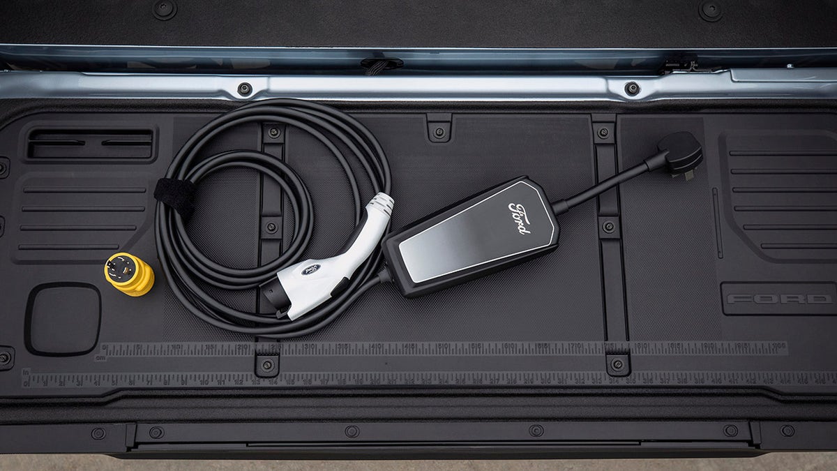 The mobile charging cable that comes with Ford's electric vehicles can be equipped with a 240v adapter.