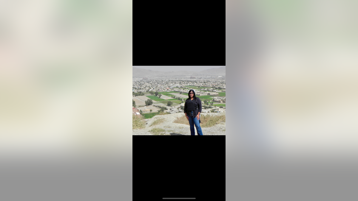Geeta Bakshi, a former CIA officer, in Afghanistan