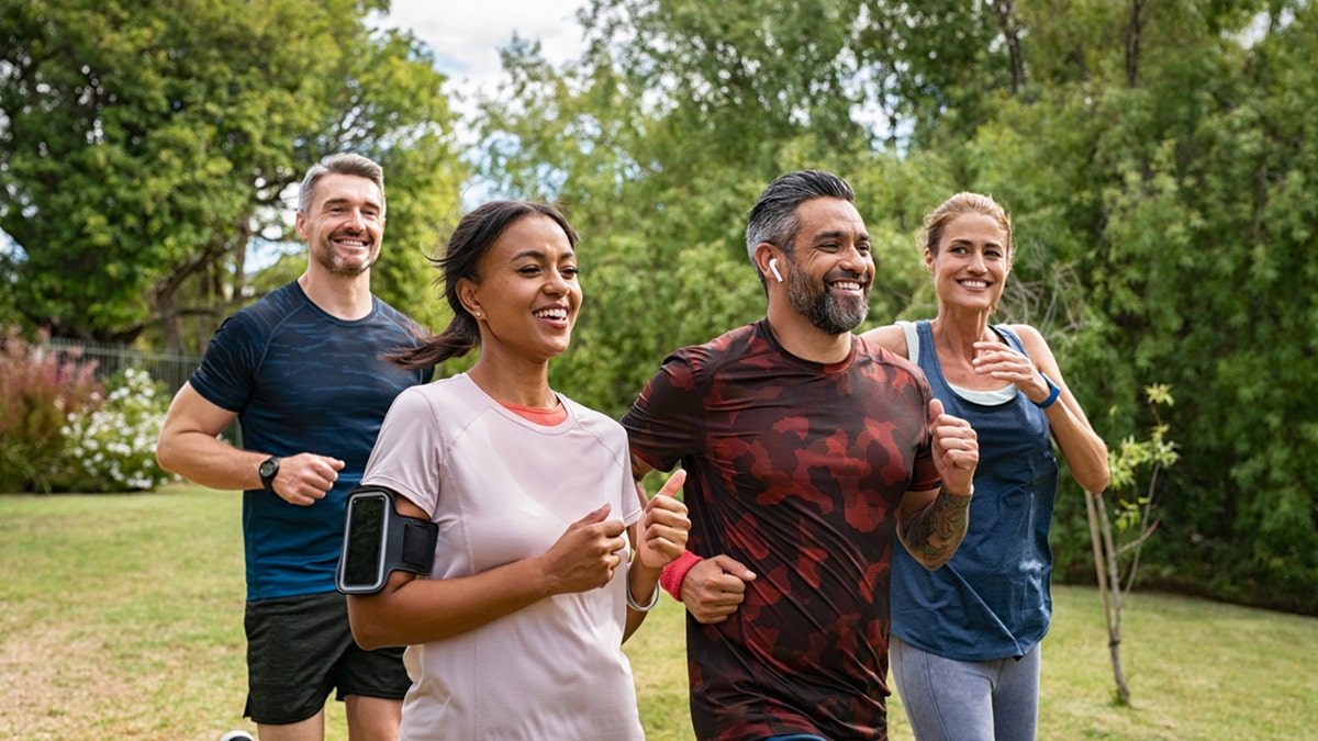 People working out