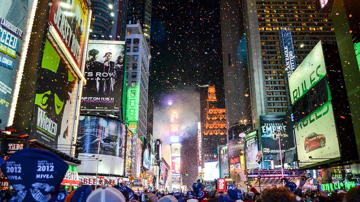 New Years Eve Ball Drop in Time Square
