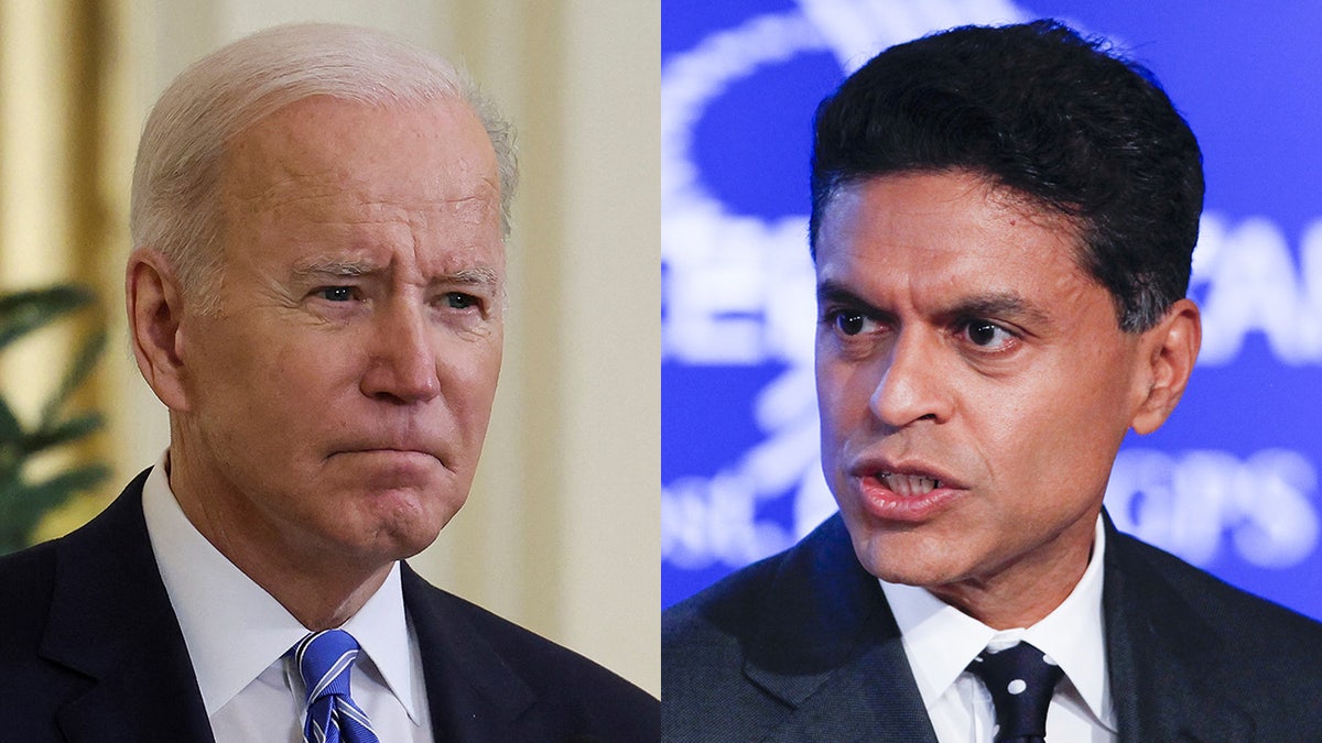 President Joe Biden and CNN host Fareed Zakaria