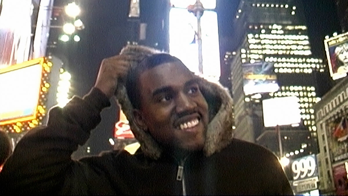 This image released by Netflix shows Kanye West in a scene from the documentary "jeen-yuhs: A Kanye Trilogy." The film will premiere at the 2022 Sundance Film Festival.