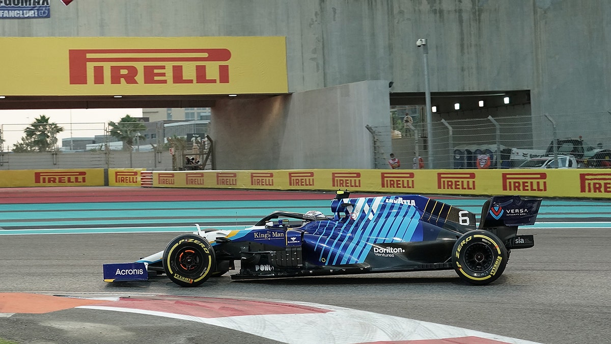 Latifi crashed his Williams with five laps to go in the Abu Dhabi Grand Prix.