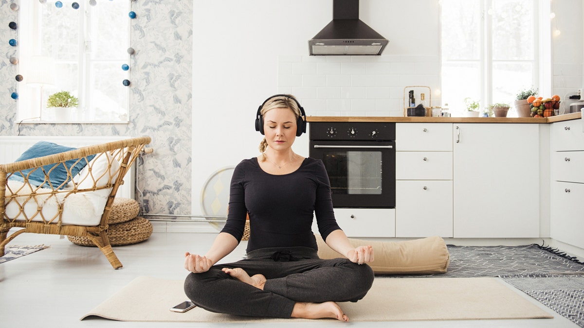 Woman meditating