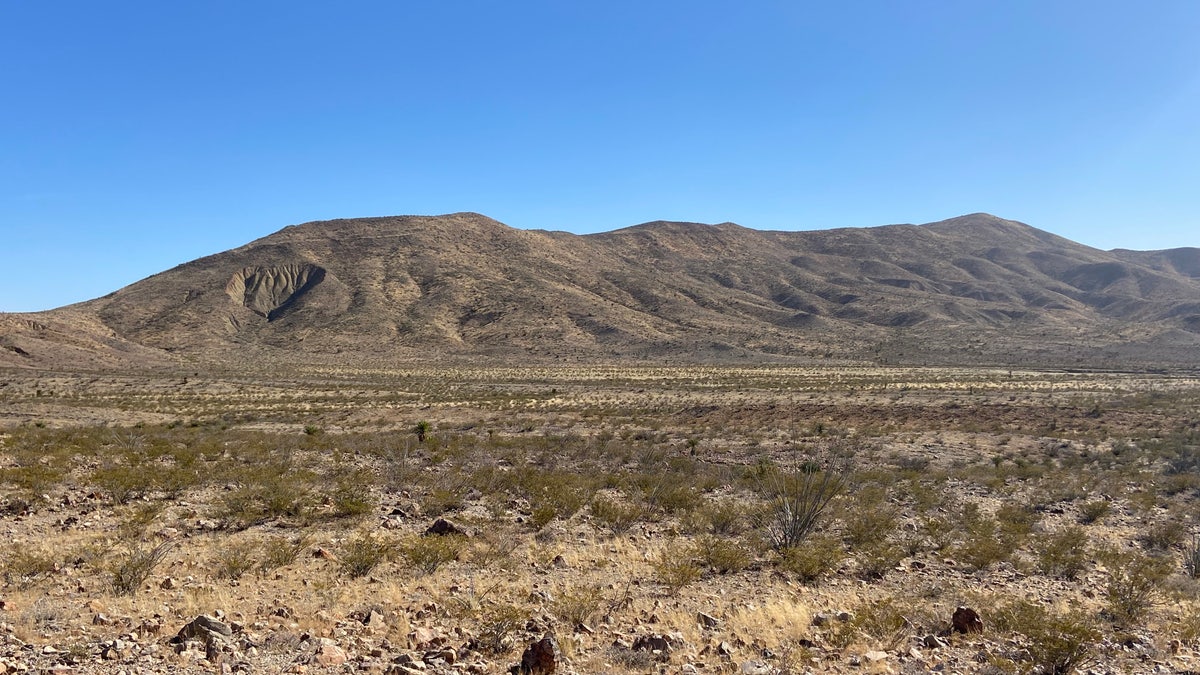 The terrain in west Texas along the border 