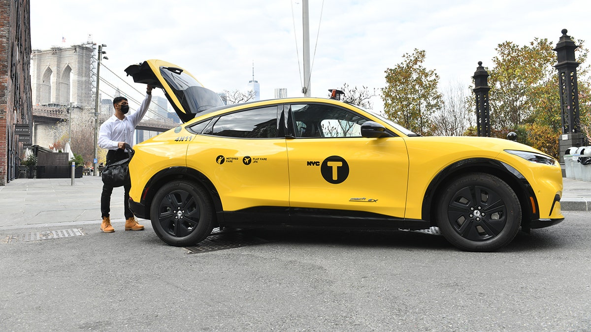 Gravity's Ford Mustang Mach-E is an official part of the NYC Taxi fleet.