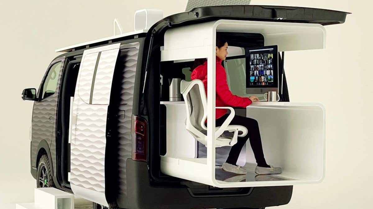 Nissan's Office Pod envisioned the ultimate remote work setup.