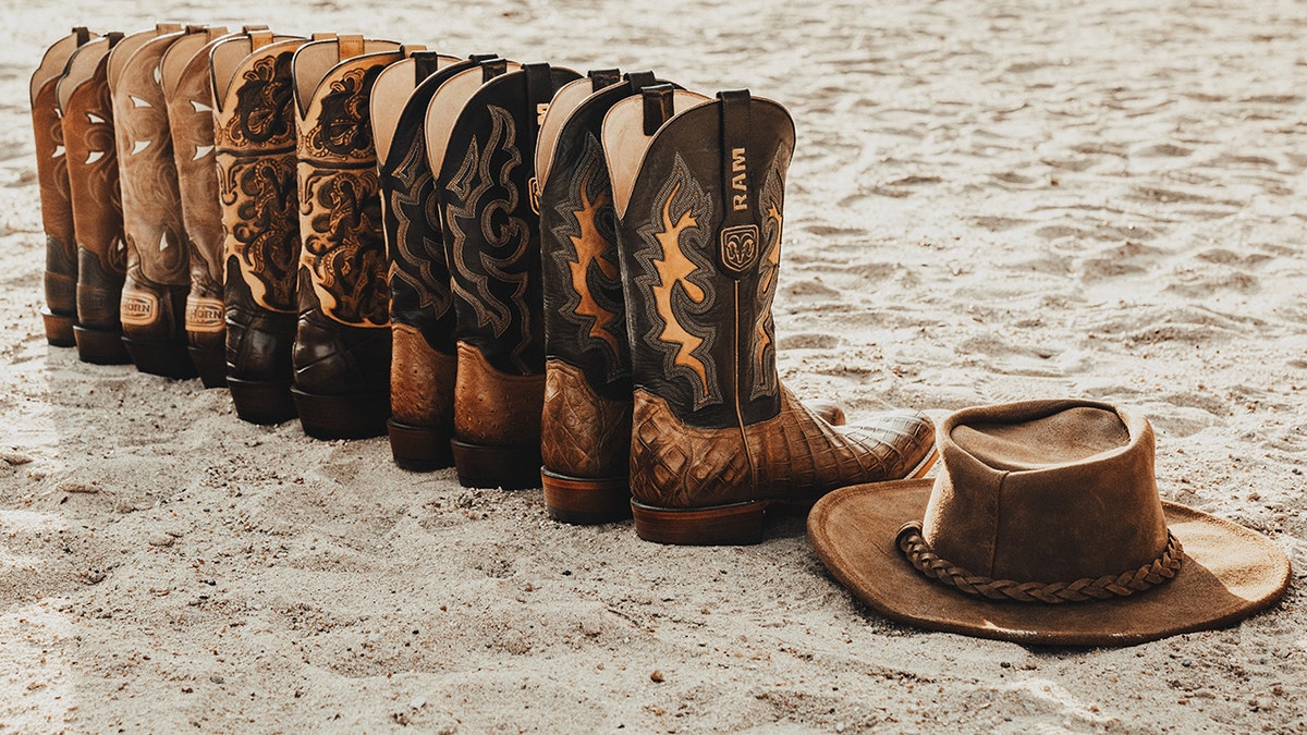 Five Ram/Lucchese boot styles are being offered.
