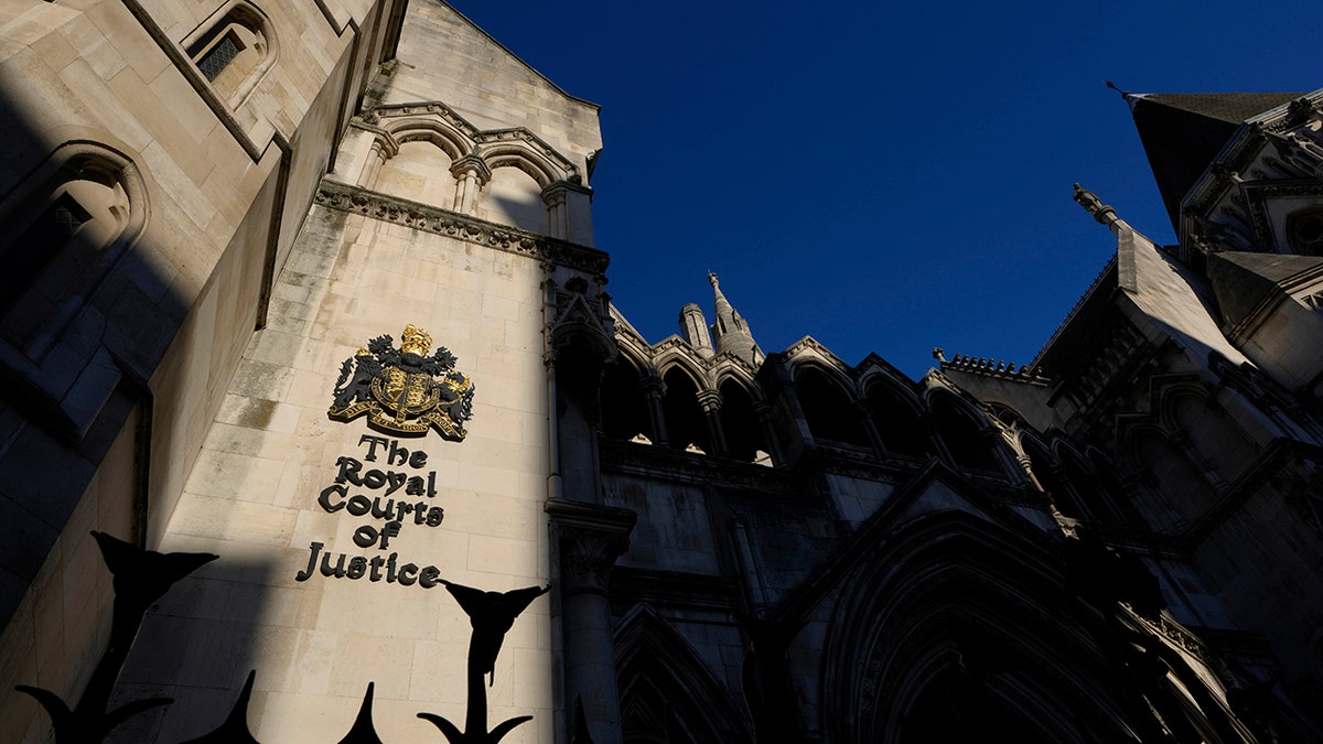 The Royal Courts of Justice in London, Thursday, Dec. 2, 2021.