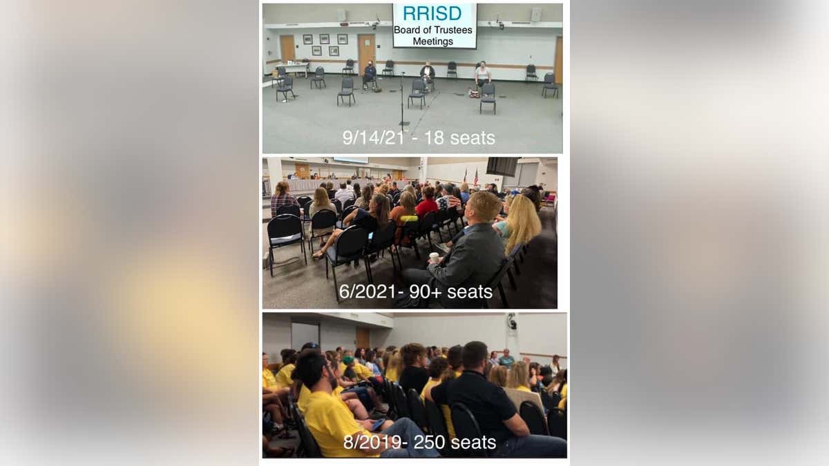 Round Rock ISD school board seating.