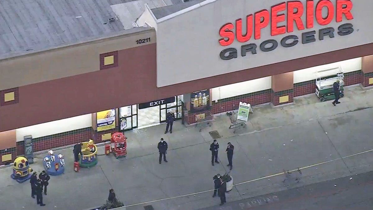 A shooting took place at Superior Grocers in the 10200 block of South Avalon Boulevard on Friday 