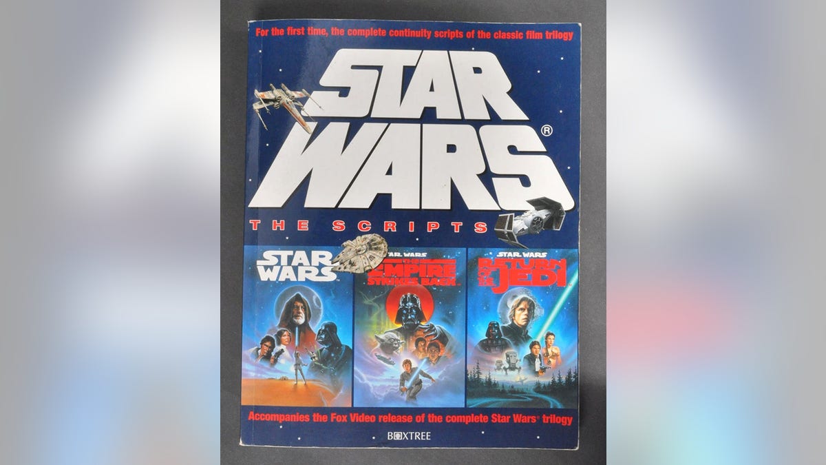 A Star Wars script book autographed by over two hundred original cast and crew