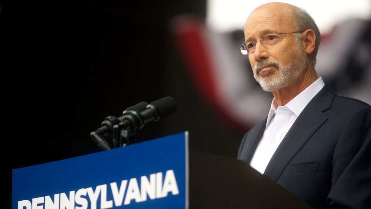 Pennsylvania Gov. Tom Wolf addresses supporters before former President Barack Obama speaks during a campaign rally for statewide Democratic candidates Sept. 21, 2018 in Philadelphia. (Mark Makela/Getty Images)