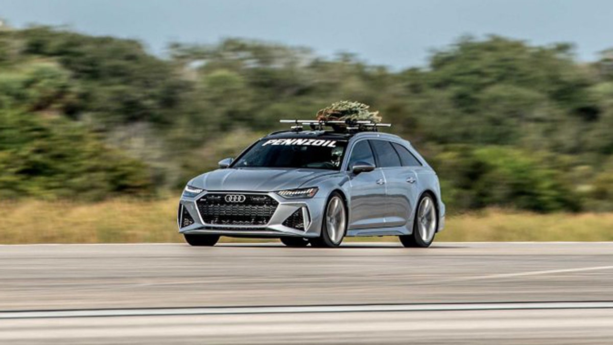 The record-setting Audi belongs to Hennessey's wife.