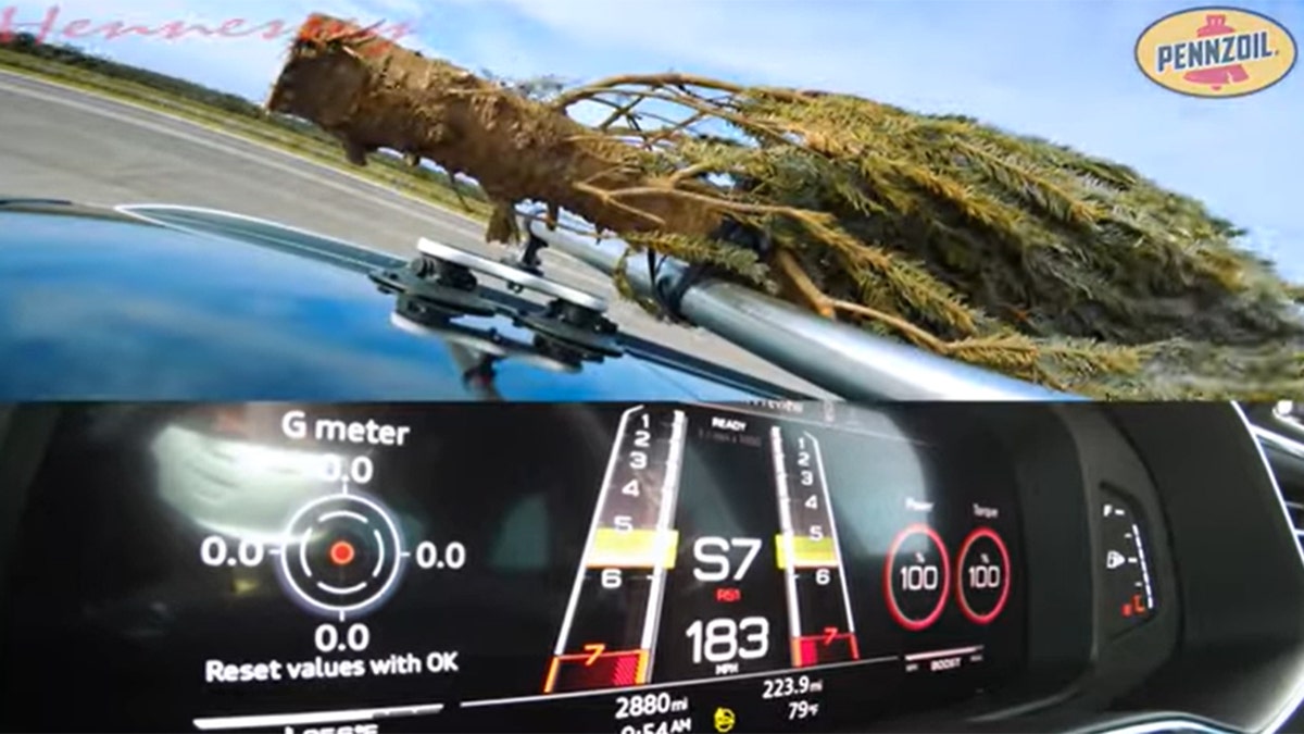 An in-car camera confirmed the Audi's speed.
