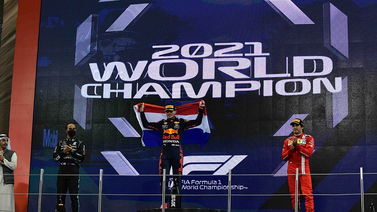 The Abu Dhabi win claimed the Formula One driver's championship for Max Verstappen.
