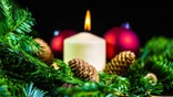 Christmas decoration with candle