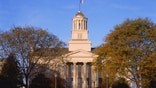 The old Iowa State Capitol, on the University of Iowa campus at Iowa City. Iowa City was the state capital until 1857.