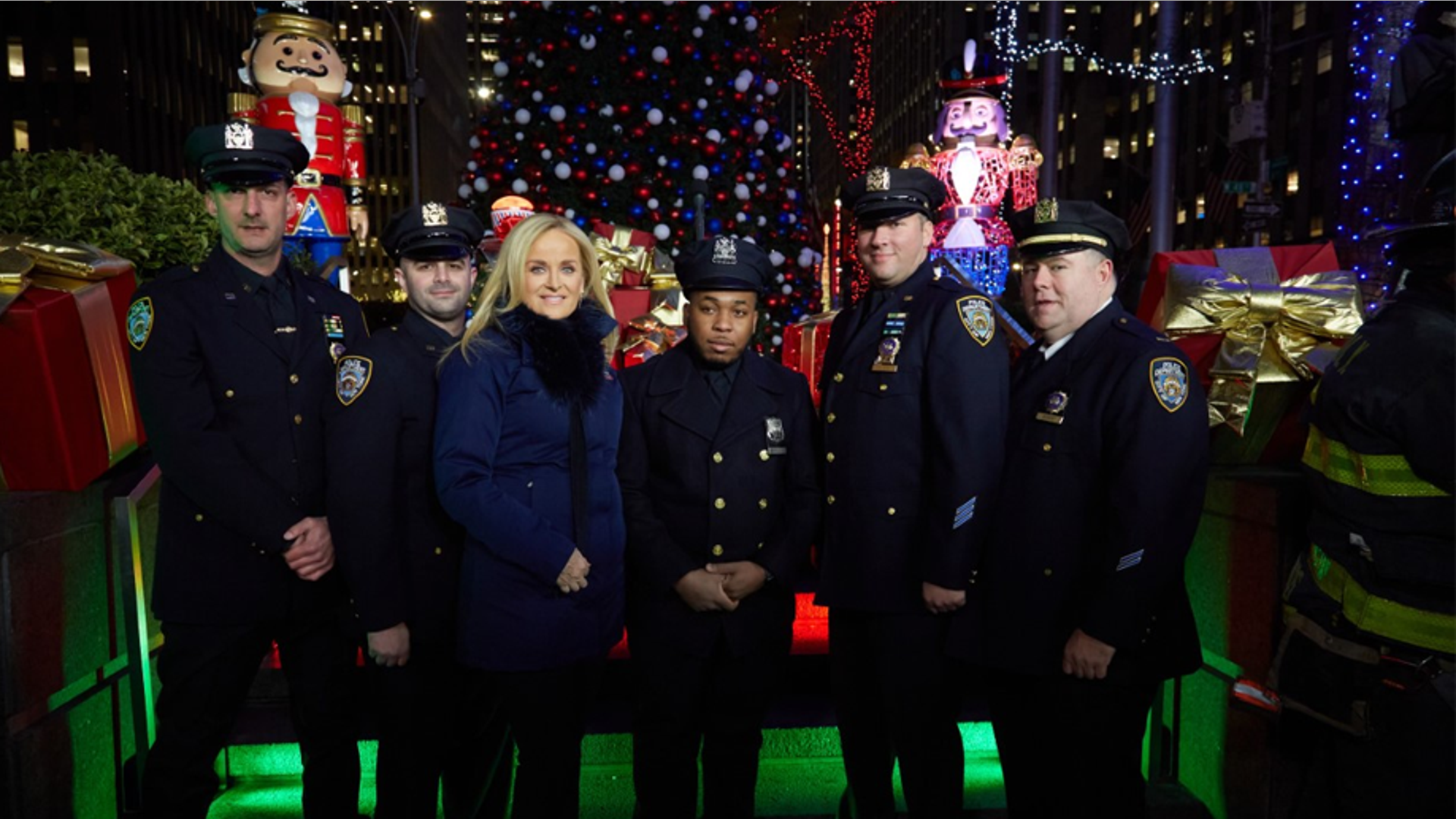 FOX News Media CEO Suzanne Scott at the All-American Christmas Tree Lighting with NYPD. 