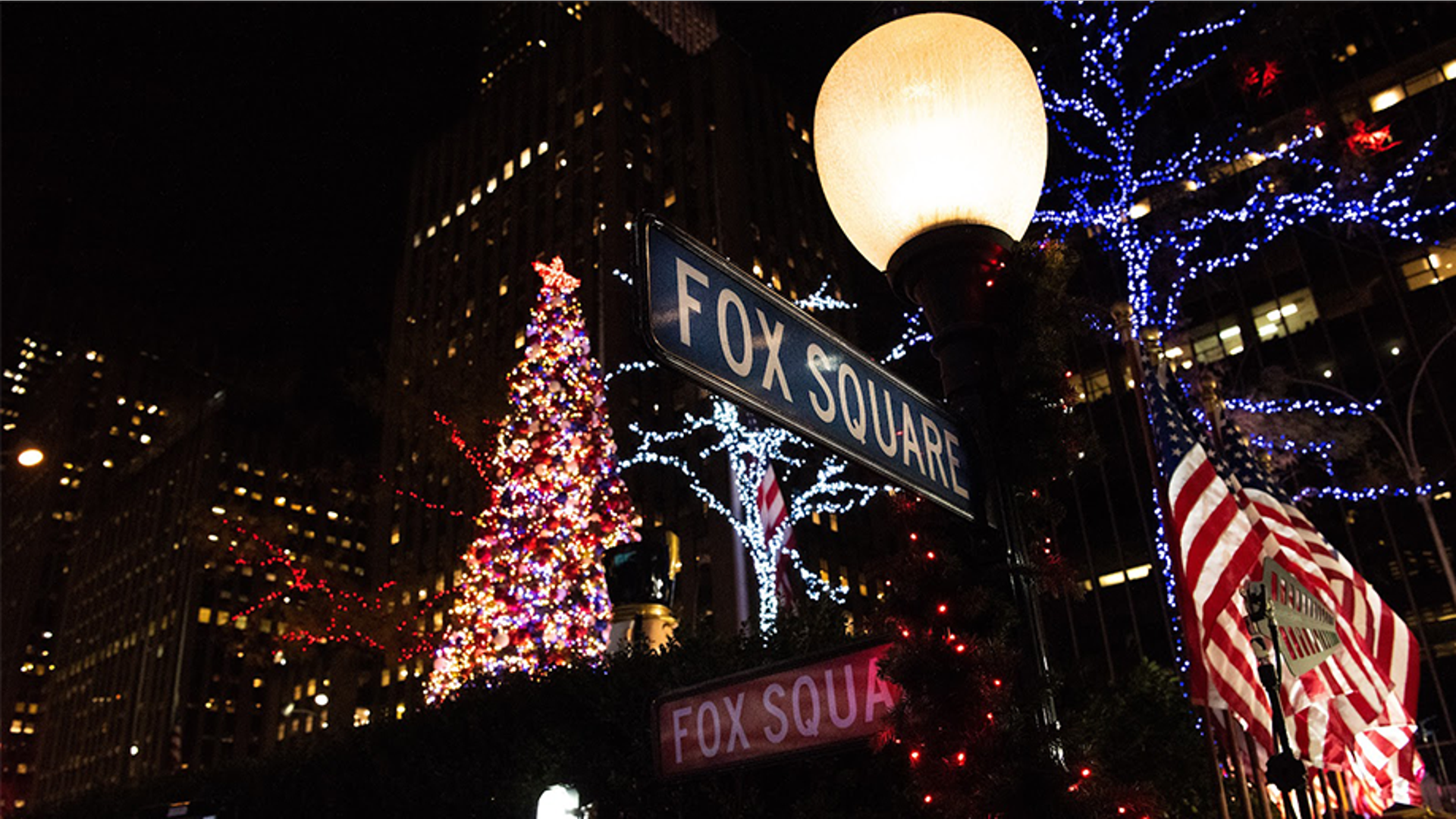The FOX News Media's All-American Christmas Tree rebuilt at FOX Square.