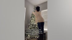Mom shares viral hack for hanging Christmas tree lights on TikTok